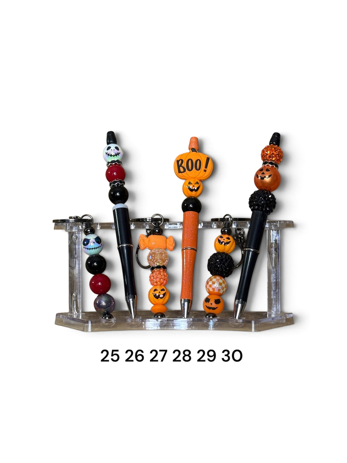 Halloween Beaded Pens & Keychains 5